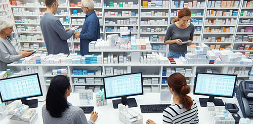 photo interieur pharmacie des Forrières
